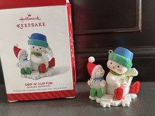 HALLMARK 2014 MAKING MEMORIES SNIP 'N' CLIP FUN SERIES ORNAMENT picture