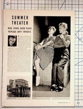 1940s Summer Theater Magazine Article Eugene O'Neill Diana Barrymore Barter picture