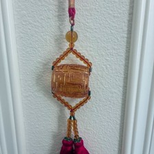Liuli Crystal Glass Everything go smooth Car Hanging Ornament Feng Shui Blessing picture