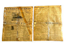 Vintage TITANIC Sinking Newspaper 1912 Current Events Original picture