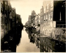 GA228 Early 1900s Original Photo CANAL SCENE IN DORDT DORDRECHT HOLLAND picture