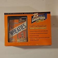 Wheaties 75 Years of Champions 1924-1999 Mini Box 24K Gold Signature picture