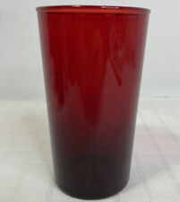 Anchor Hocking Ruby Red Cranberry Glass Tumbler Glass Vintage picture