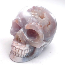 4.2'' Natural Agate Carved Crystal Skull,Realistic - Skulls Gemstone & Crystal picture
