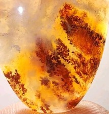 Carey Plume Agate - Beautiful High Quality CAB rare Old Stock From Oregon (12g) picture