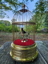 Antique German Griesbaum Singing Bird Cage - Fully Restored - See Description  picture
