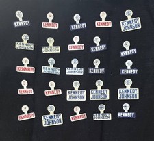 Collection 25 1960 JFK Kennedy Unused Lapel Tabs picture