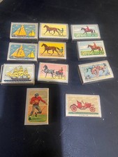 11 Vintage 1950’s and 1960’s Ohio Blue Tip Match sports, horses, boats Boxes picture