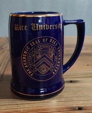 Vintage Rice University Ceramic Beer Stein/Tankard picture