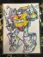 Transformers 40th Dynamite 5x7 Grimlock 1/1 Sketch Signed Dan Neidlinger🔥🔥 picture
