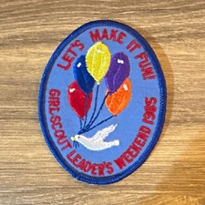 Girl Scouts & Girl Guides Leader's Weekend Camp Patch 