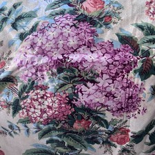 Vintage Waverly Designer Series Chelsea Manor England Floral Fabric Single Panel picture