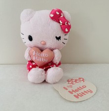 Sanrio Japan Pink I Heart Hello Kitty 8”Official Plush Kawaii Valentines Toy picture