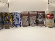Vintage Olde Frothingslosh Beer Can Lot 6 Pull Tab Pittsburgh Old Crown 1970s picture