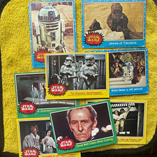 Topps 1977 Star Wars Base Set 6-Card Lot R2-D2/Jawas/Luke/Leia #3/15/16/148/212 picture