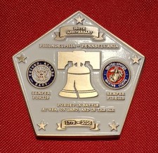 USMC 250th Anniversary USMC 250th Anniversary Limited Edition Challenge Coins. picture