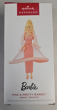 2025 HALLMARK PINK & PRETTY BARBIE KEEPSAKE ORNAMENT BARBIE DOLL BRAND NEW IN BX picture