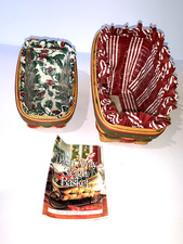 Set Of 2: Longaberger 1999 Santa's Little Helper & 1998 Dash Away Baskets picture