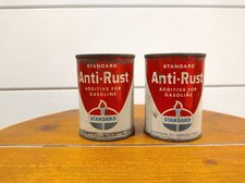 Vintage 4 Oz Standard Oil Motor Oil Can Advertising Anti-Rust Additive NOS Lot picture