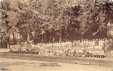 E87/ Carrollton Ohio Postcard Carroll County c1910 Public School Students 14 picture