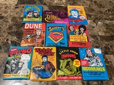 RARE Sealed 1970’s, 1980’s 10 Non Sport Card Packs *DUNE, SUPERMAN, MAGNUM P.I + picture