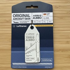 AVIATIONTAG | LUFTHANSA AIRBUS A380 D-AIMI | MSN 72 WHITE TAG picture