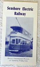 C. 1950s Seashore Electric Railway Trolley Interurban Kennebunkport, ME Brochure picture