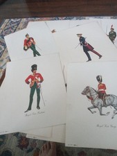 Vintage Dewar's White Label Regimental Series Prints Set Of 20 picture