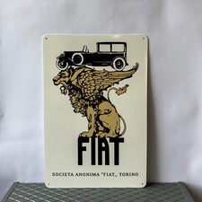 Vintage FIAT torino Hevay  Metal Sign 24