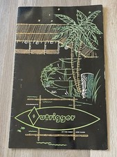 Vintage 1960’s Billingsley’s Outrigger Tiki Restaurant Menu Laguna Beach Califor picture