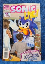 SONIC LIVE # 1 ARCHIE VINTAGE COMIC - SONIC THE HEDGEHOG - DIRECT EDITION B & B picture