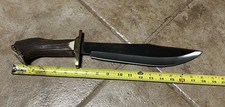 16”Premium Forged Steel Hunting Bowie Knife Crown Stag Antler Handle With Sheath picture