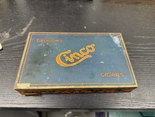 Antique Eisenlohr’s Cinco Cigars Tin Box Londres Size Mild Tobacco Advertising picture