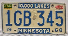 Vintage Original 1968 Minnesota 