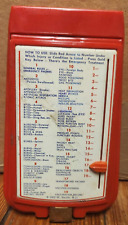 Medical INSTANT FIRST AID ROLODEX W Smith MD 1962 Emergency Treatments Red  picture