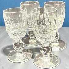 Vintage Waterford Ireland Crystal Cut Glass Colleen Cordial Glasses 4 picture