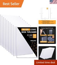 Versatile 10ct Silver Comic Book Toploaders - Perfect for Display & Collection picture