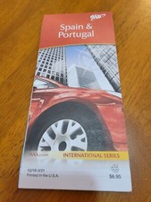 AAA SPAIN & PORTUGAL INTERNATIONAL MAP Map AAA Road Tour Map NEW picture