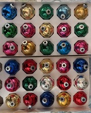 30 Vintage Mercury Glass Ornaments - Shiny Brite & Rauch mixed colors picture