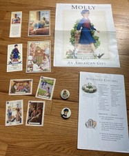 Lot Of Pleasant Company Americano Girl Molly Paper Postcard Poster Bookmark Card picture