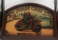 Rare Vintage 3D Indian Chief Motorcycle 1953 24