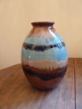 SIGNED Studio Art Pottery Southwest Colors Glazed Vase 8