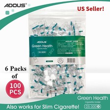 600 Pcs Disposable Tobacco Cigarette Filter Holders- Reduce Tar & More picture