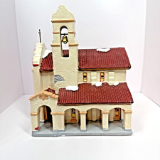 Department 56 Spanish Mission Church Village 5155-1 Tiny Town Lights Up 1990 picture