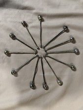 Vintage Mid Century Starburst Sunburst Original Clock Part Spoke Ball End picture