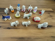 danbury mint bichon frise Miniture Dogs Lot Of 14 picture