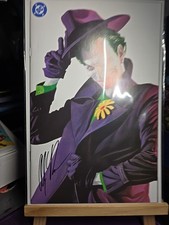 BATMAN 162 SIGNED ALEX ROSS COA COLLECTOR'S CLUB EXCLUSIVE JOKER VIRGIN VARIANT. picture