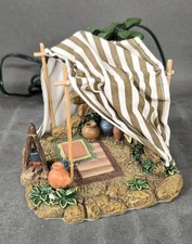 Vintage 1997 Fontanini Roman Inc Kings Gold Tent Nativity Village Bldg Lighted picture