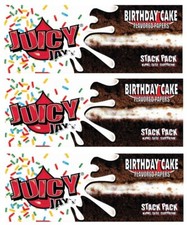 3X Packs of Juicy Jay's Birthday Cake Flavored KING SIZE Rolling Papers/ 40 each picture