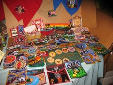 Vtg Boy Scouts Patches Lot Of 174 Plus Eagle Plaque And 5 Neckerchiefs picture